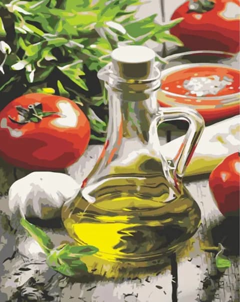 Масло в стакане
